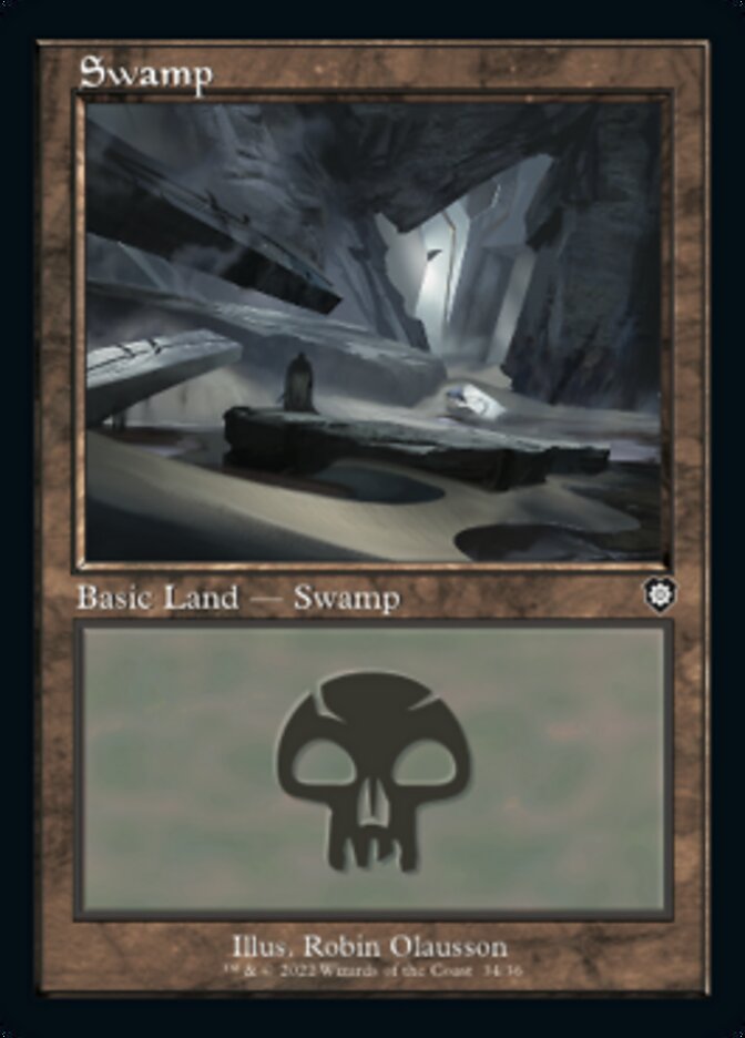 Swamp (034) (Retro) [The Brothers' War Commander] | Yard's Games Ltd