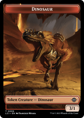 Gnome // Dinosaur (0009) Double-Sided Token [The Lost Caverns of Ixalan Tokens] | Yard's Games Ltd