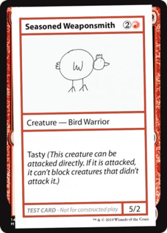Seasoned Weaponsmith (2021 Edition) [Mystery Booster Playtest Cards] | Yard's Games Ltd