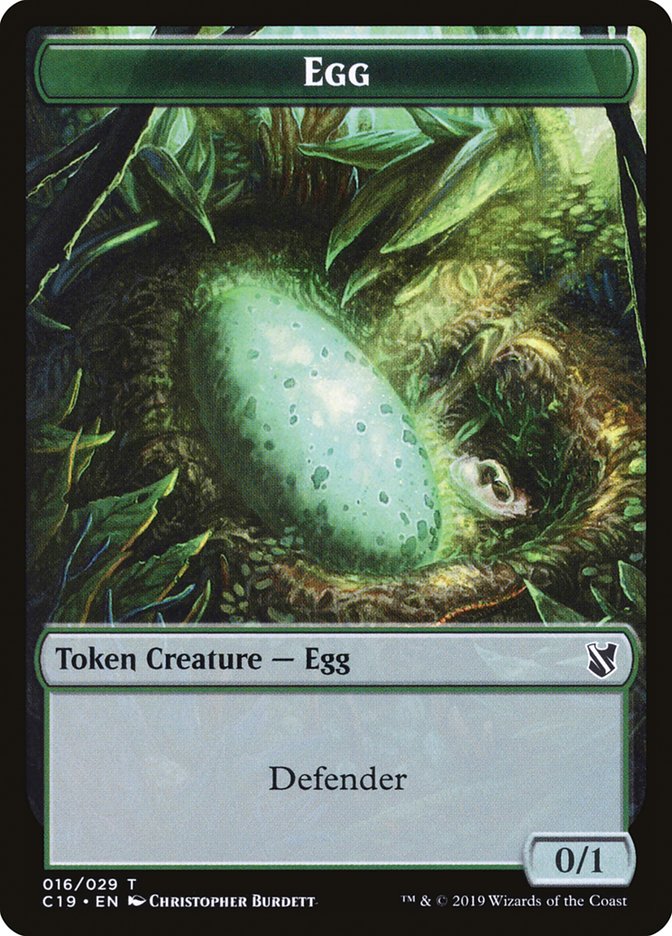 Centaur // Egg Double-Sided Token [Commander 2019 Tokens] | Yard's Games Ltd