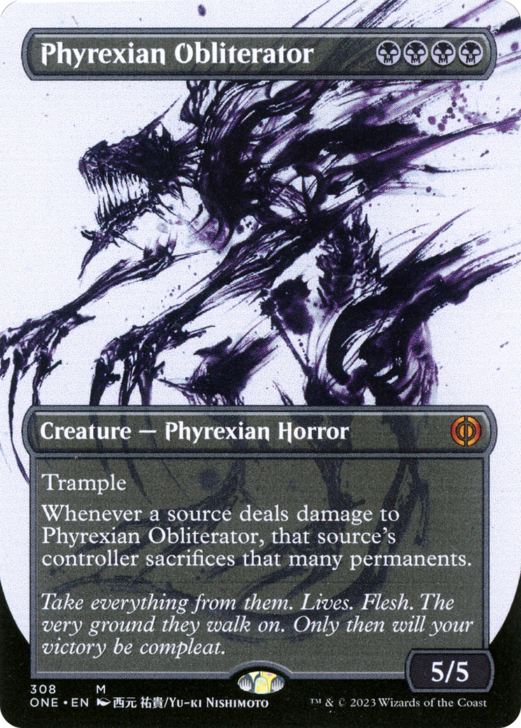 Phyrexian Obliterator (Borderless Ichor) [Phyrexia: All Will Be One] | Yard's Games Ltd