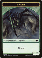 Saproling // Spider Double-Sided Token [Commander 2015 Tokens] | Yard's Games Ltd