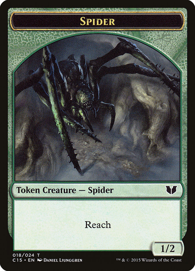 Bear // Spider Double-Sided Token [Commander 2015 Tokens] | Yard's Games Ltd