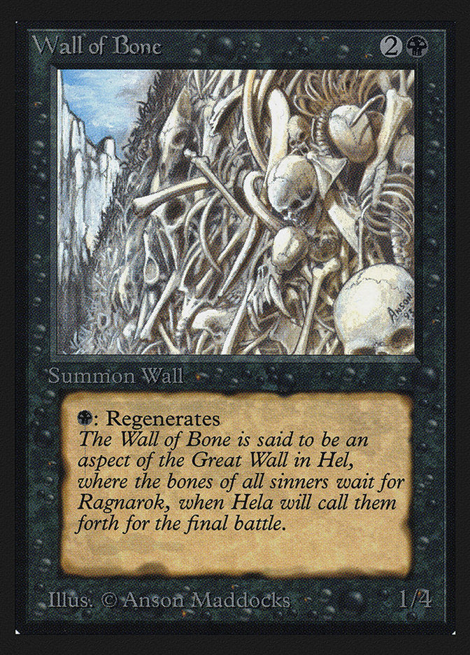 Wall of Bone [International Collectors' Edition] | Yard's Games Ltd