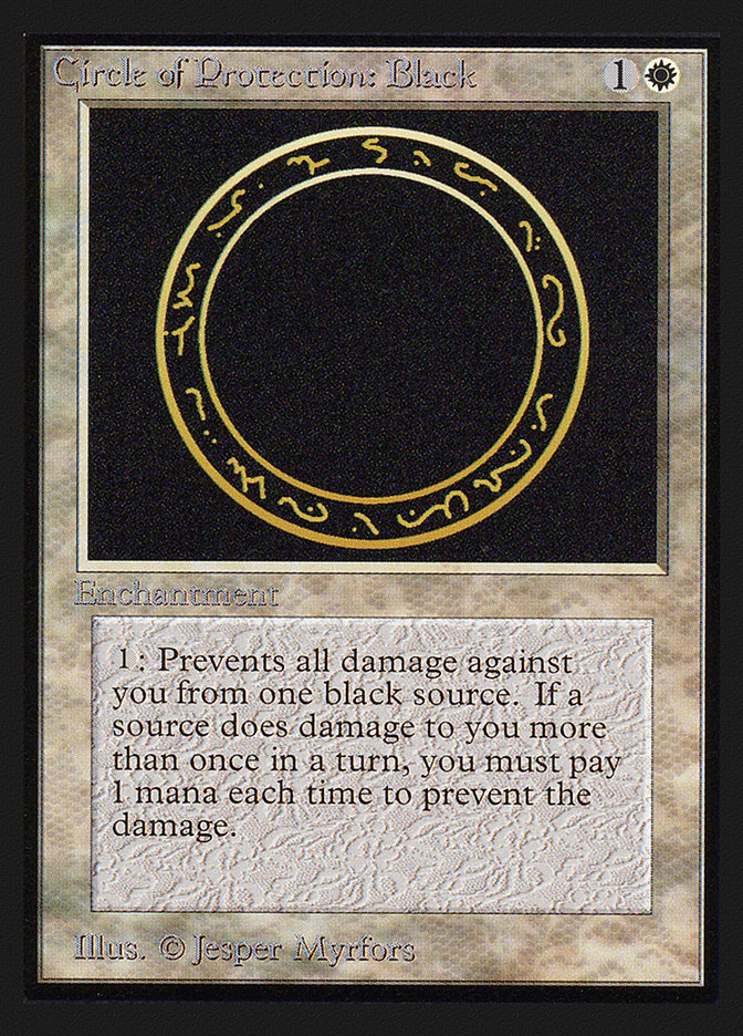 Circle of Protection: Black [International Collectors' Edition] | Yard's Games Ltd