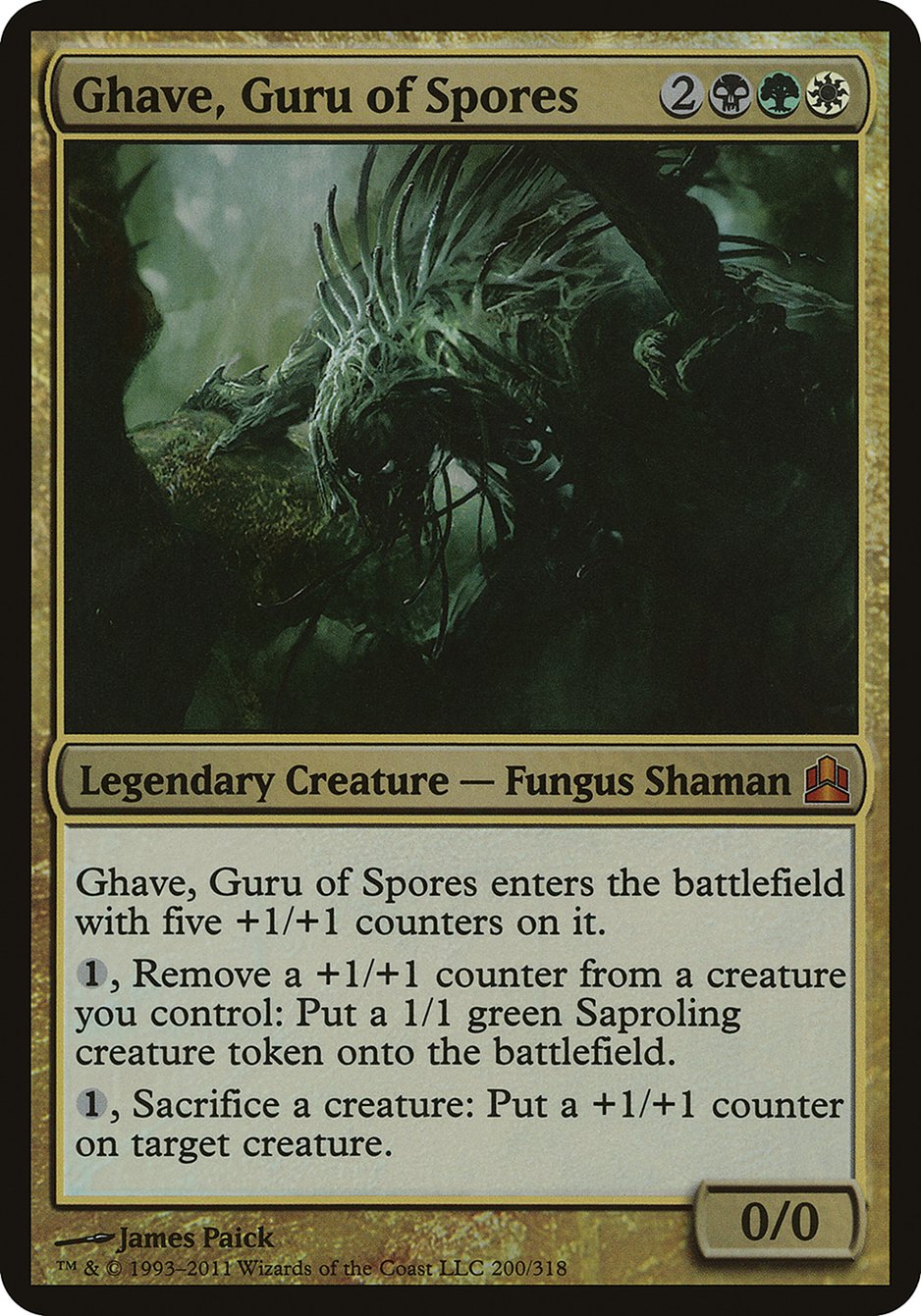 Ghave, Guru of Spores (Oversized) [Commander 2011 Oversized] | Yard's Games Ltd