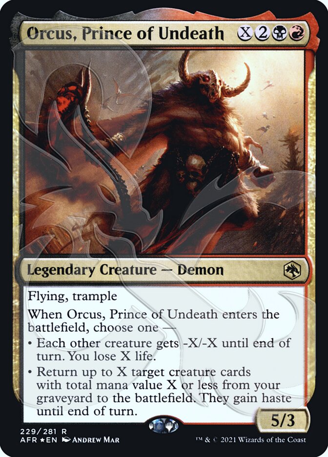 Orcus, Prince of Undeath (Ampersand Promo) [Dungeons & Dragons: Adventures in the Forgotten Realms Promos] | Yard's Games Ltd