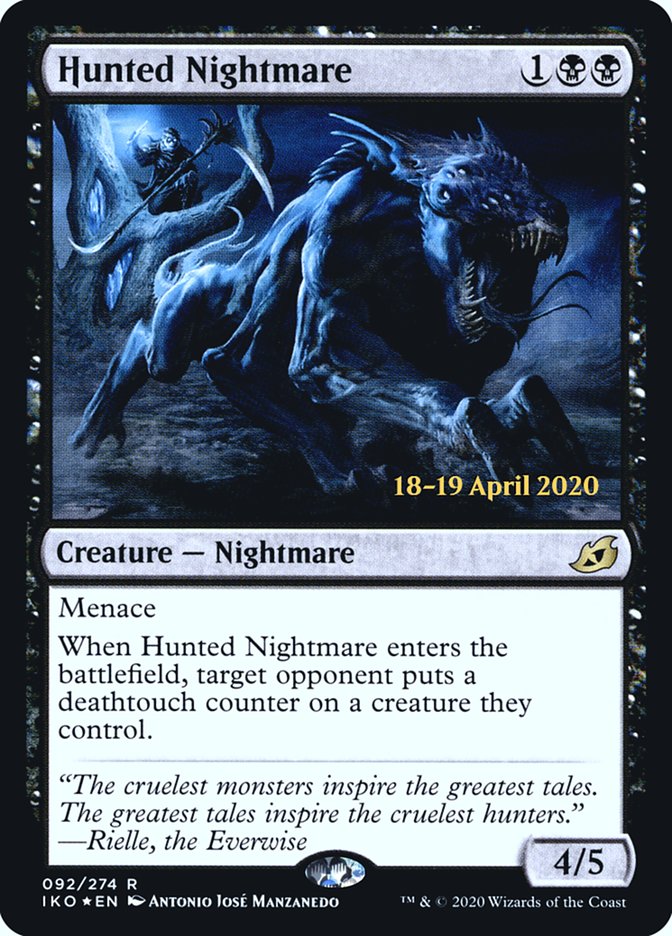 Hunted Nightmare [Ikoria: Lair of Behemoths Prerelease Promos] | Yard's Games Ltd