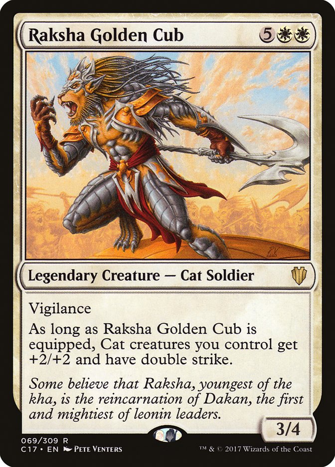 Raksha Golden Cub [Commander 2017] | Yard's Games Ltd
