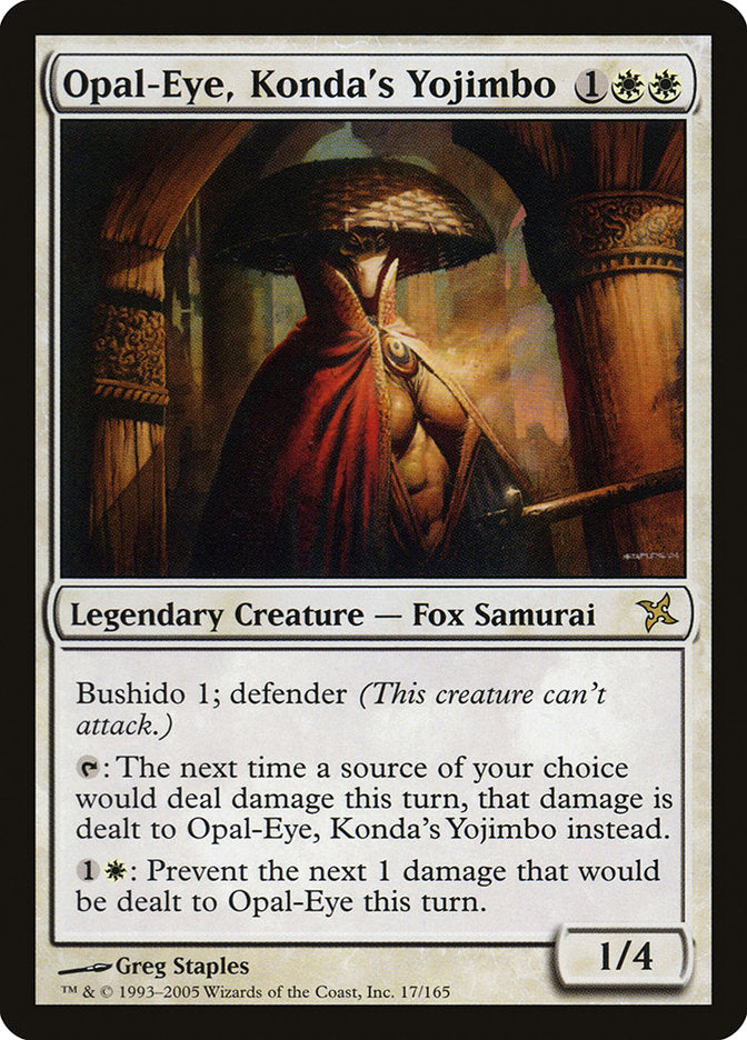 Opal-Eye, Konda's Yojimbo [Betrayers of Kamigawa] | Yard's Games Ltd