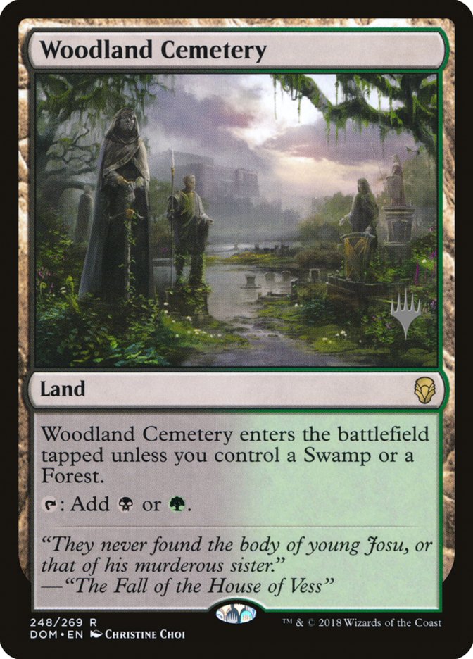 Woodland Cemetery (Promo Pack) [Dominaria Promos] | Yard's Games Ltd