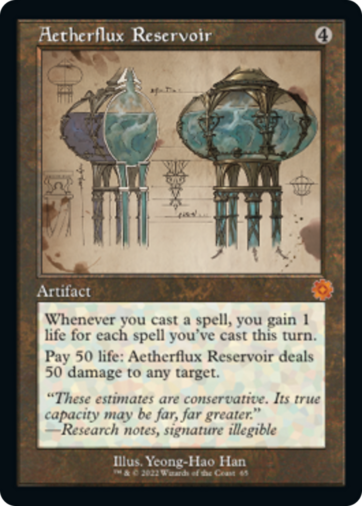 Aetherflux Reservoir (Retro Schematic) [The Brothers' War Retro Artifacts] | Yard's Games Ltd