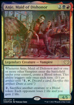 Anje, Maid of Dishonor [Innistrad: Crimson Vow Prerelease Promos] | Yard's Games Ltd