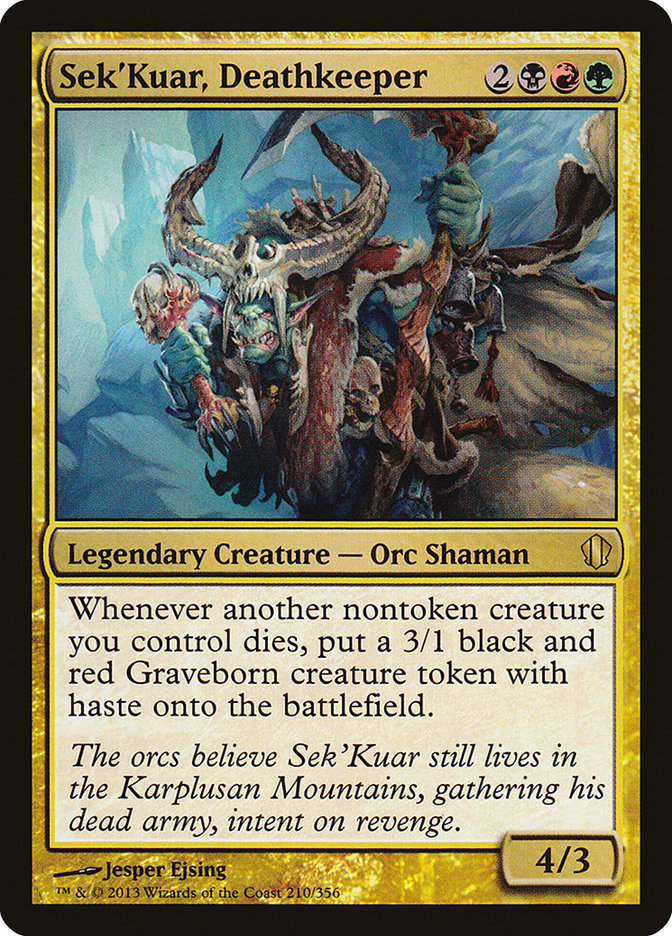 Sek'Kuar, Deathkeeper [Commander 2013] | Yard's Games Ltd