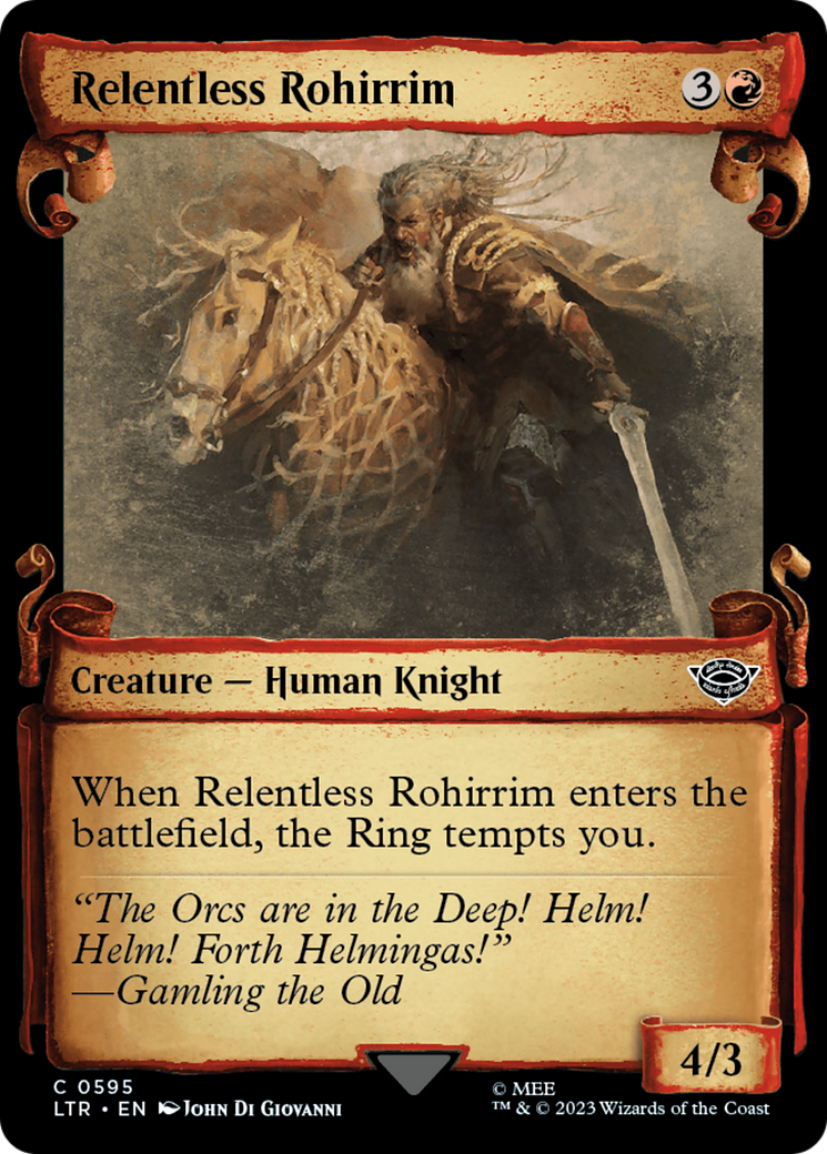 Relentless Rohirrim [The Lord of the Rings: Tales of Middle-Earth Showcase Scrolls] | Yard's Games Ltd