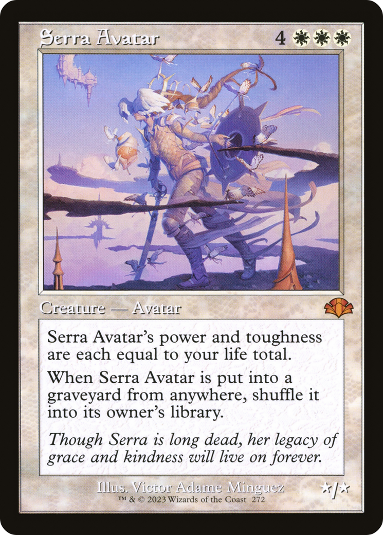 Serra Avatar (Retro) [Dominaria Remastered] | Yard's Games Ltd