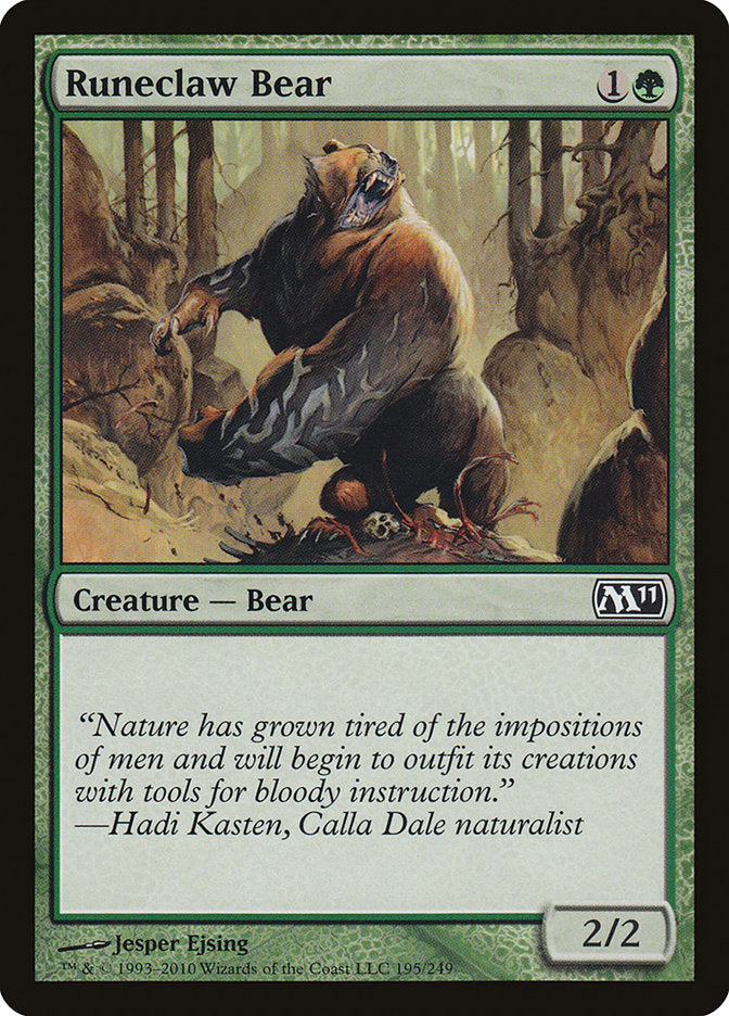 Runeclaw Bear [Magic 2011] | Yard's Games Ltd