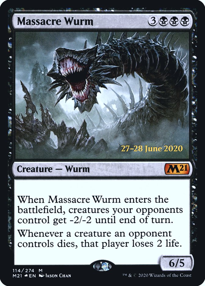 Massacre Wurm [Core Set 2021 Prerelease Promos] | Yard's Games Ltd