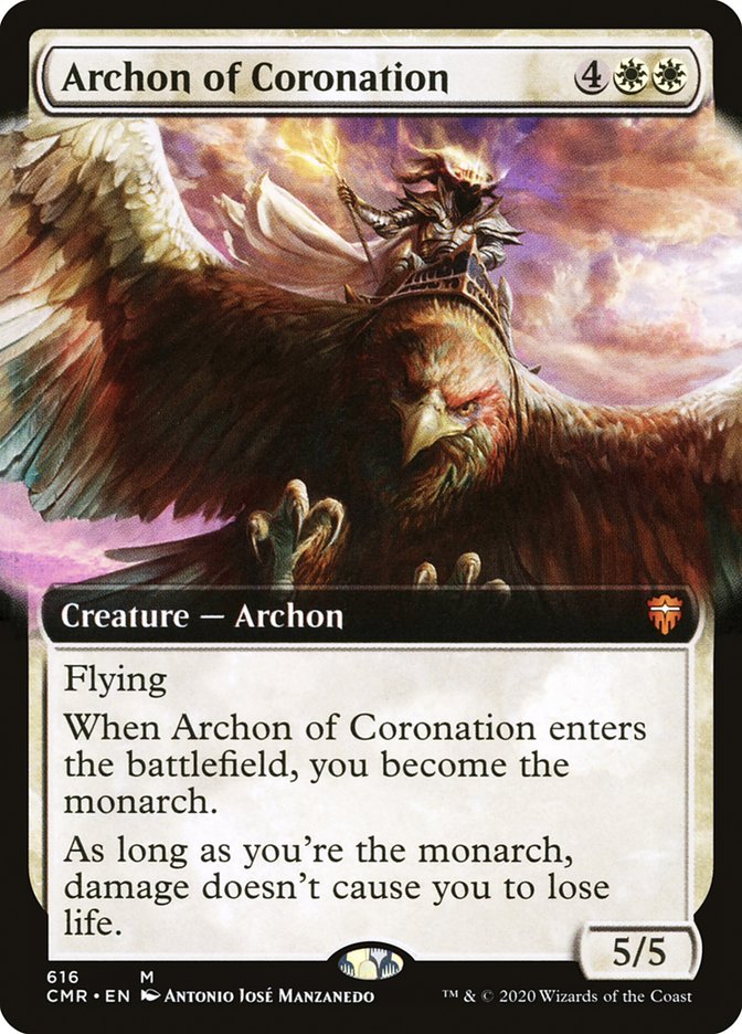 Archon of Coronation (Extended Art) [Commander Legends] | Yard's Games Ltd