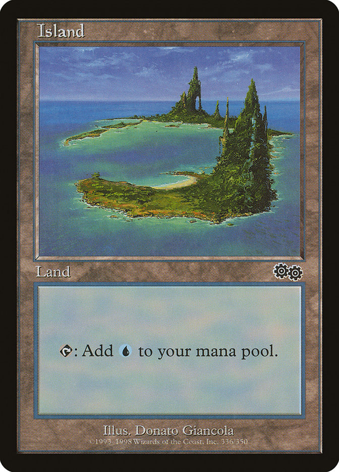 Island (336) [Urza's Saga] | Yard's Games Ltd