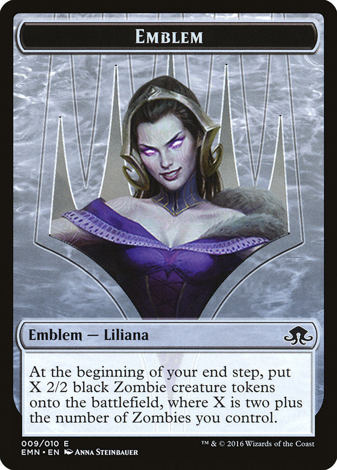 Liliana, the Last Hope Emblem [Eldritch Moon Tokens] | Yard's Games Ltd