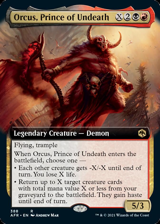 Orcus, Prince of Undeath (Extended Art) [Dungeons & Dragons: Adventures in the Forgotten Realms] | Yard's Games Ltd
