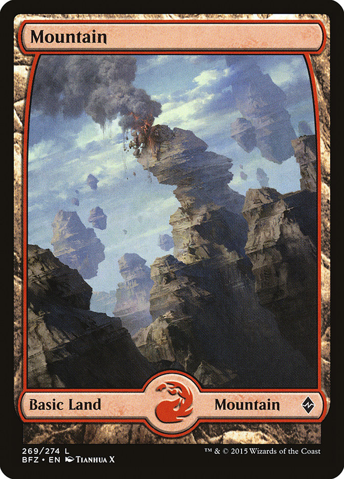 Mountain (269) (Full Art) [Battle for Zendikar] | Yard's Games Ltd