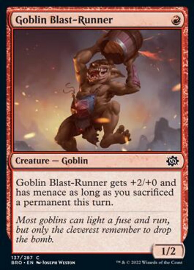 Goblin Blast-Runner [The Brothers' War] | Yard's Games Ltd