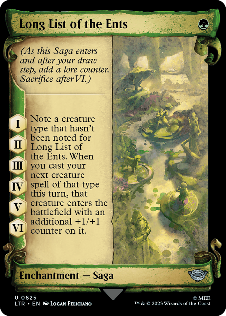 Long List of the Ents [The Lord of the Rings: Tales of Middle-Earth Showcase Scrolls] | Yard's Games Ltd