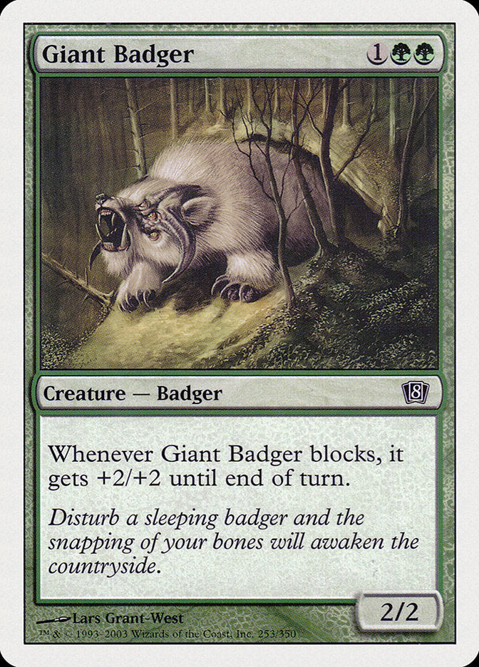 Giant Badger [Eighth Edition] | Yard's Games Ltd