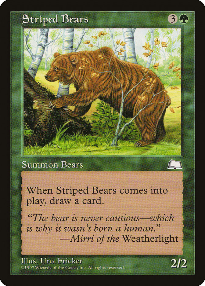 Striped Bears [Weatherlight] | Yard's Games Ltd