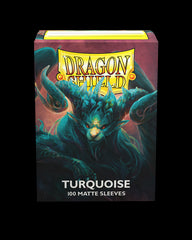 Dragon Shield: Standard 100ct Sleeves - Turquoise (Matte) | Yard's Games Ltd