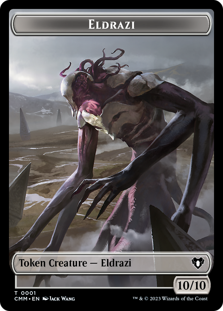 Eldrazi // Knight Double-Sided Token [Commander Masters Tokens] | Yard's Games Ltd