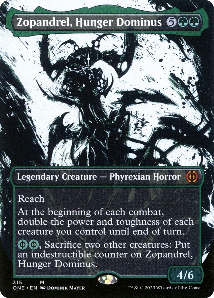 Zopandrel, Hunger Dominus (Borderless Ichor) [Phyrexia: All Will Be One] | Yard's Games Ltd