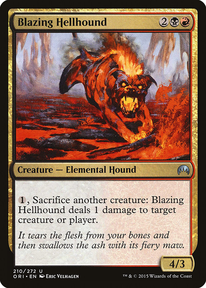 Blazing Hellhound [Magic Origins] | Yard's Games Ltd