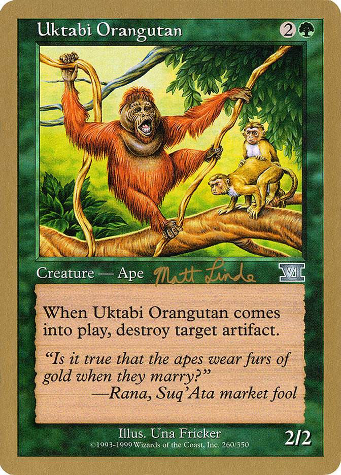 Uktabi Orangutan (Matt Linde) [World Championship Decks 1999] | Yard's Games Ltd