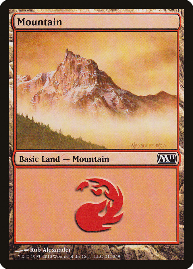 Mountain (242) [Magic 2011] | Yard's Games Ltd