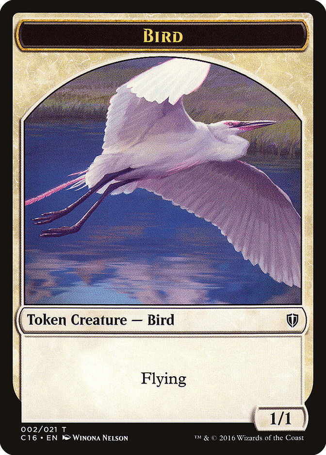 Spirit (006) // Bird (002) Double-Sided Token [Commander 2016 Tokens] | Yard's Games Ltd