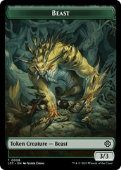 Beast // Merfolk (0003) Double-Sided Token [The Lost Caverns of Ixalan Commander Tokens] | Yard's Games Ltd