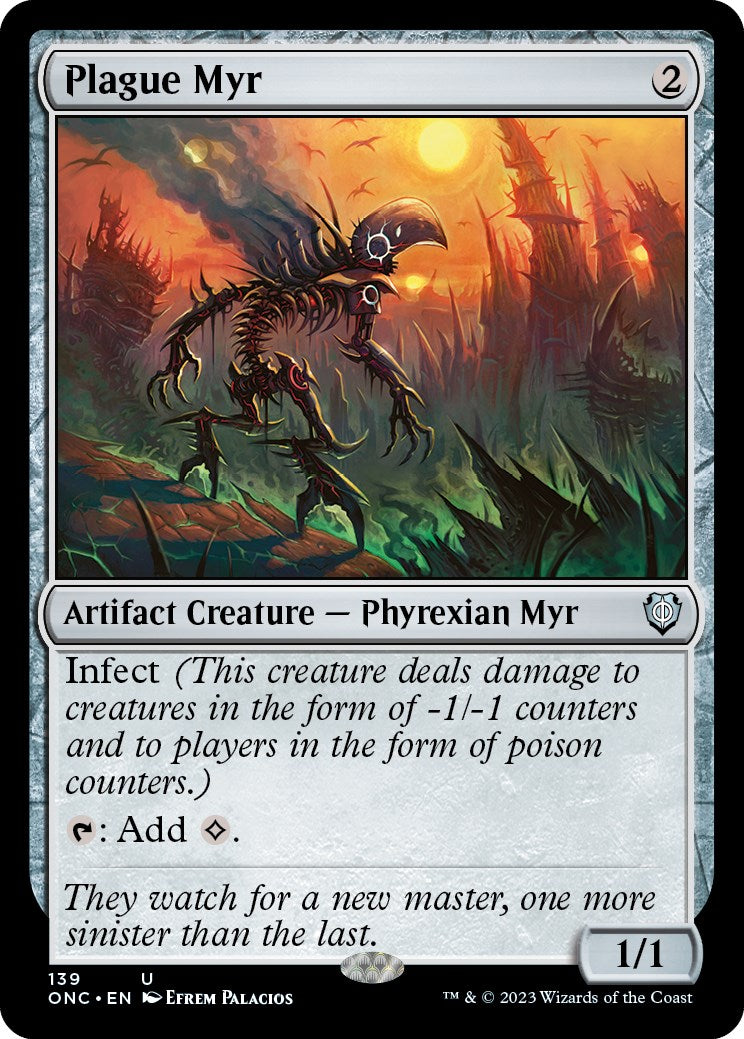 Plague Myr [Phyrexia: All Will Be One Commander] | Yard's Games Ltd