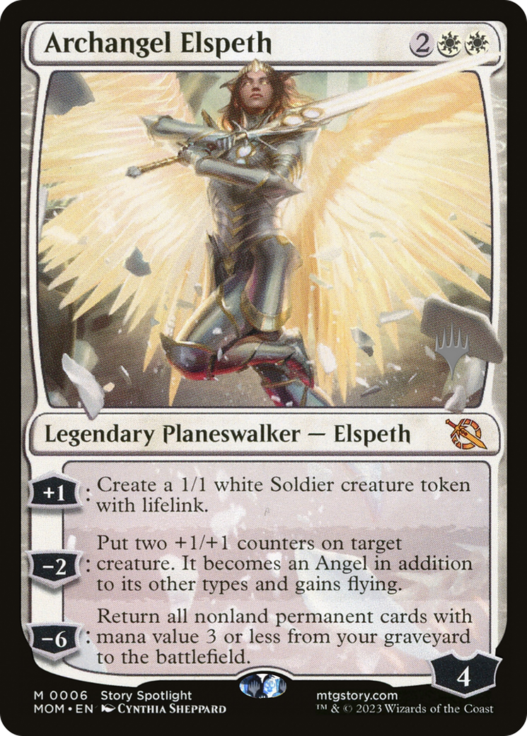 Archangel Elspeth (Promo Pack) [March of the Machine Promos] | Yard's Games Ltd