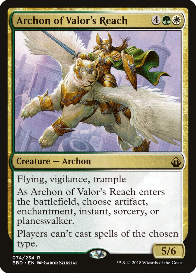 Archon of Valor's Reach [Battlebond] | Yard's Games Ltd