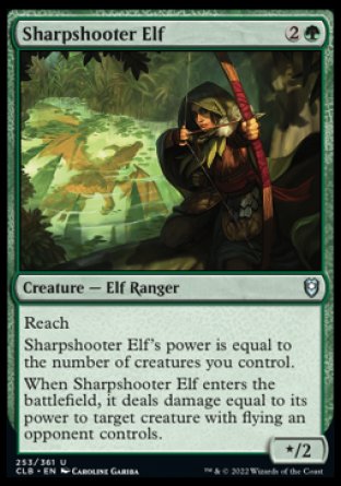 Sharpshooter Elf [Commander Legends: Battle for Baldur's Gate] | Yard's Games Ltd