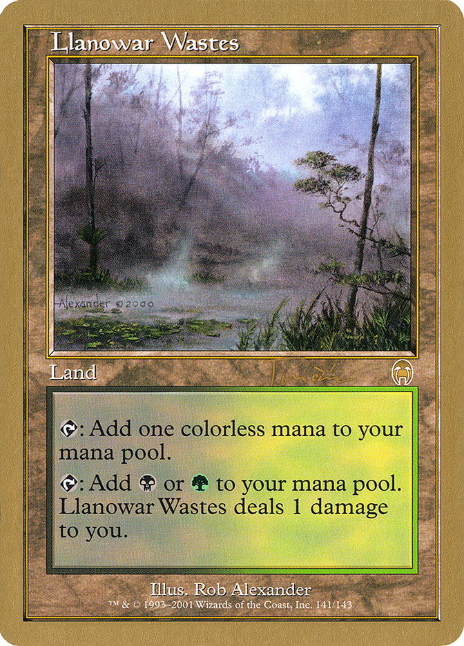 Llanowar Wastes (Jan Tomcani) [World Championship Decks 2001] | Yard's Games Ltd