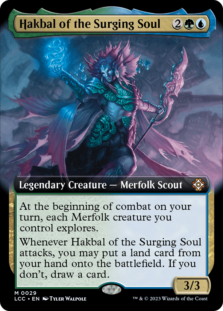 Hakbal of the Surging Soul (Extended Art) [The Lost Caverns of Ixalan Commander] | Yard's Games Ltd