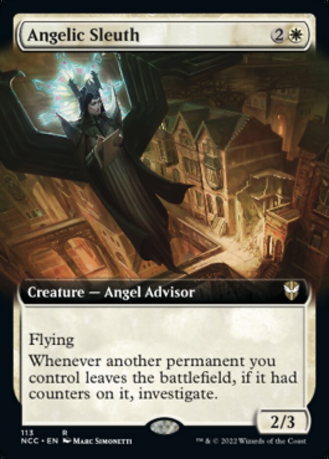 Angelic Sleuth (Extended Art) [Streets of New Capenna Commander] | Yard's Games Ltd