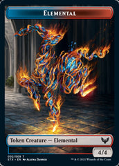 Elemental // Spirit Double-Sided Token [Strixhaven: School of Mages Tokens] | Yard's Games Ltd