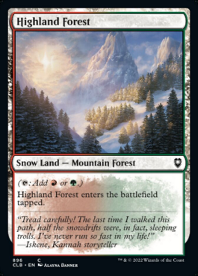 Highland Forest [Commander Legends: Battle for Baldur's Gate] | Yard's Games Ltd
