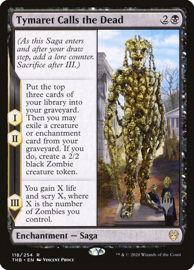 Tymaret Calls the Dead (Promo Pack) [Theros Beyond Death Promos] | Yard's Games Ltd