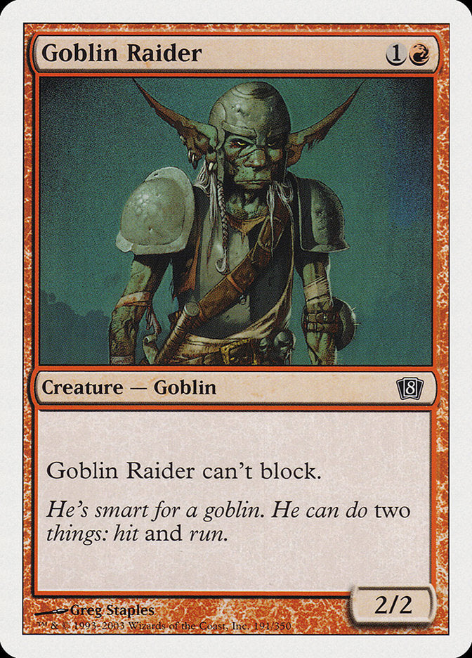 Goblin Raider [Eighth Edition] | Yard's Games Ltd